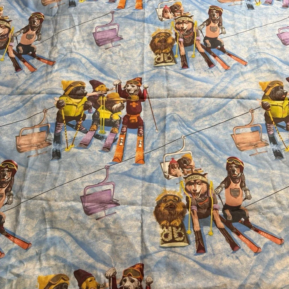 Vtg JOHN WOLF Textiles Bryan Moon